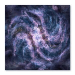 Oktopus im Strudel - Wandbild Kunst Leinwand Poster