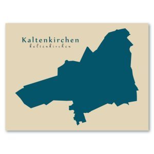 Kaltenkirchen Karte (Schleswig-Holstein) - Moderne Landkarte - Wandbild Kunstdruck Poster Map