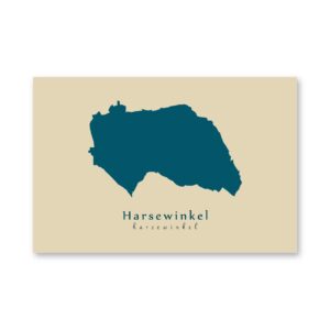 Harsewinkel Karte (Nordrhein-Westfalen) - Moderne Landkarte - Wandbild Kunstdruck Poster Map
